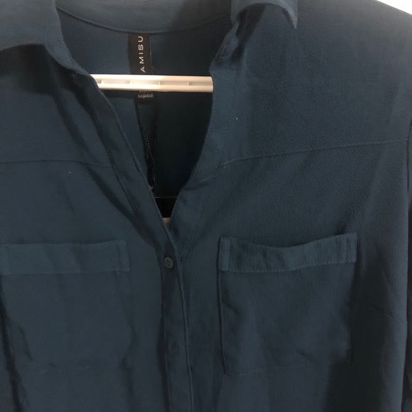 Dark green women’s blouse - Picture 6 of 7